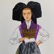 Lithograph national costumes - the Alsatian