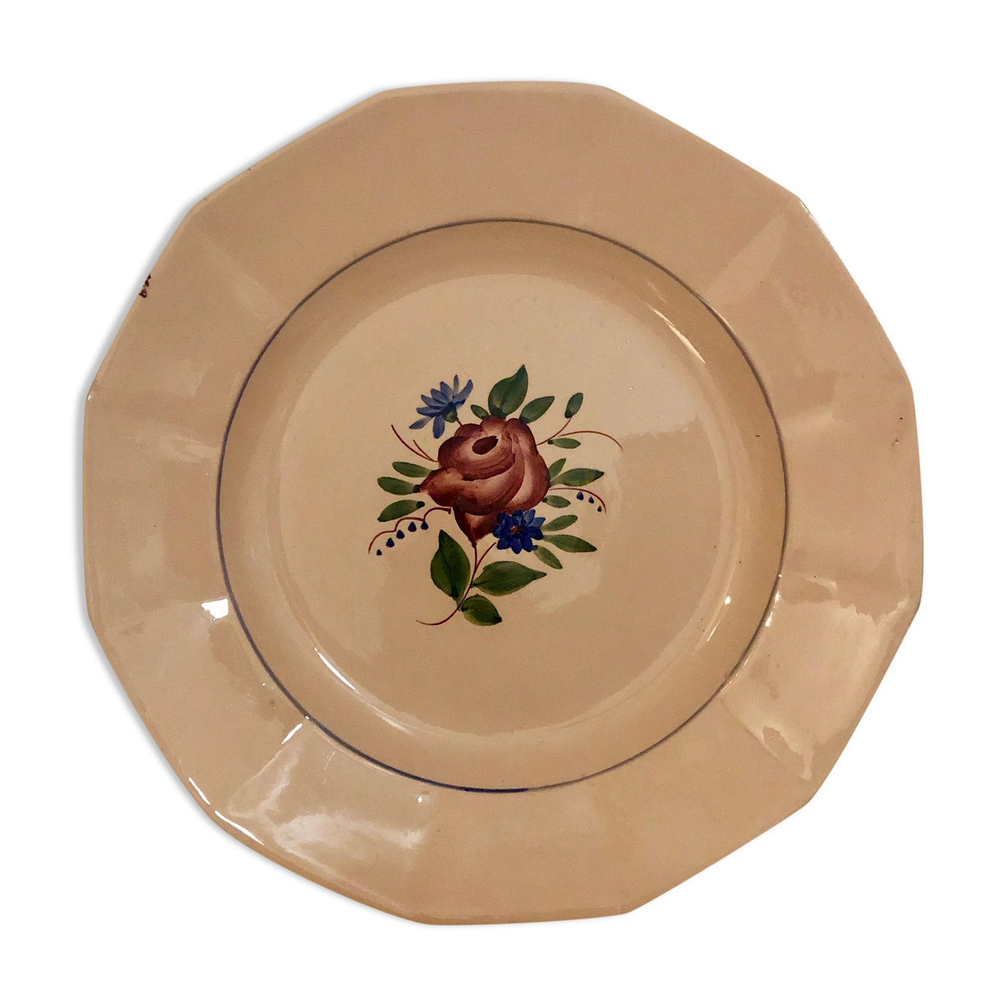Round dish Digoin Sarreguemines 9177