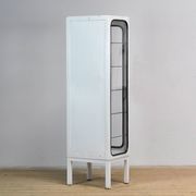 Vintage Iron And Glass Medical Cabinet, 1970s