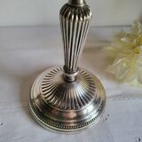 Silver-plated metal candelabrum chandelier SNPA with 4 lights