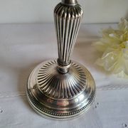 Silver-plated metal candelabrum chandelier SNPA with 4 lights