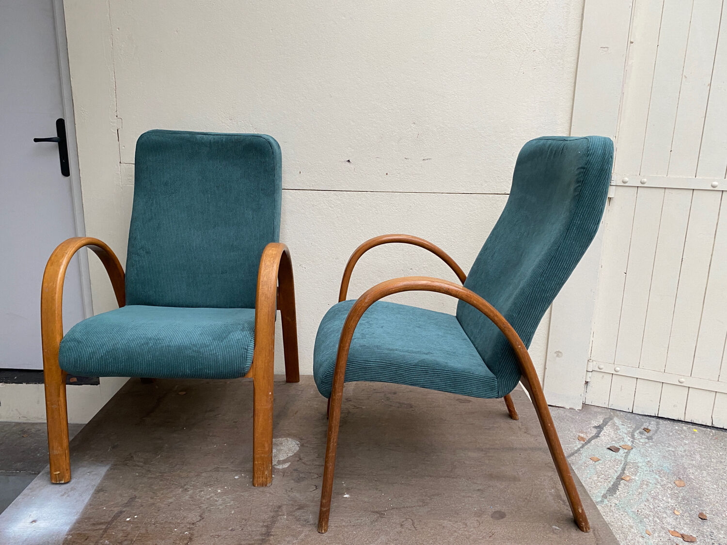Pair of Baumann armchairs
