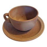 Tasse à café vintage en grès
