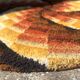 Vintage round carpet "space age" 170cm, 1970