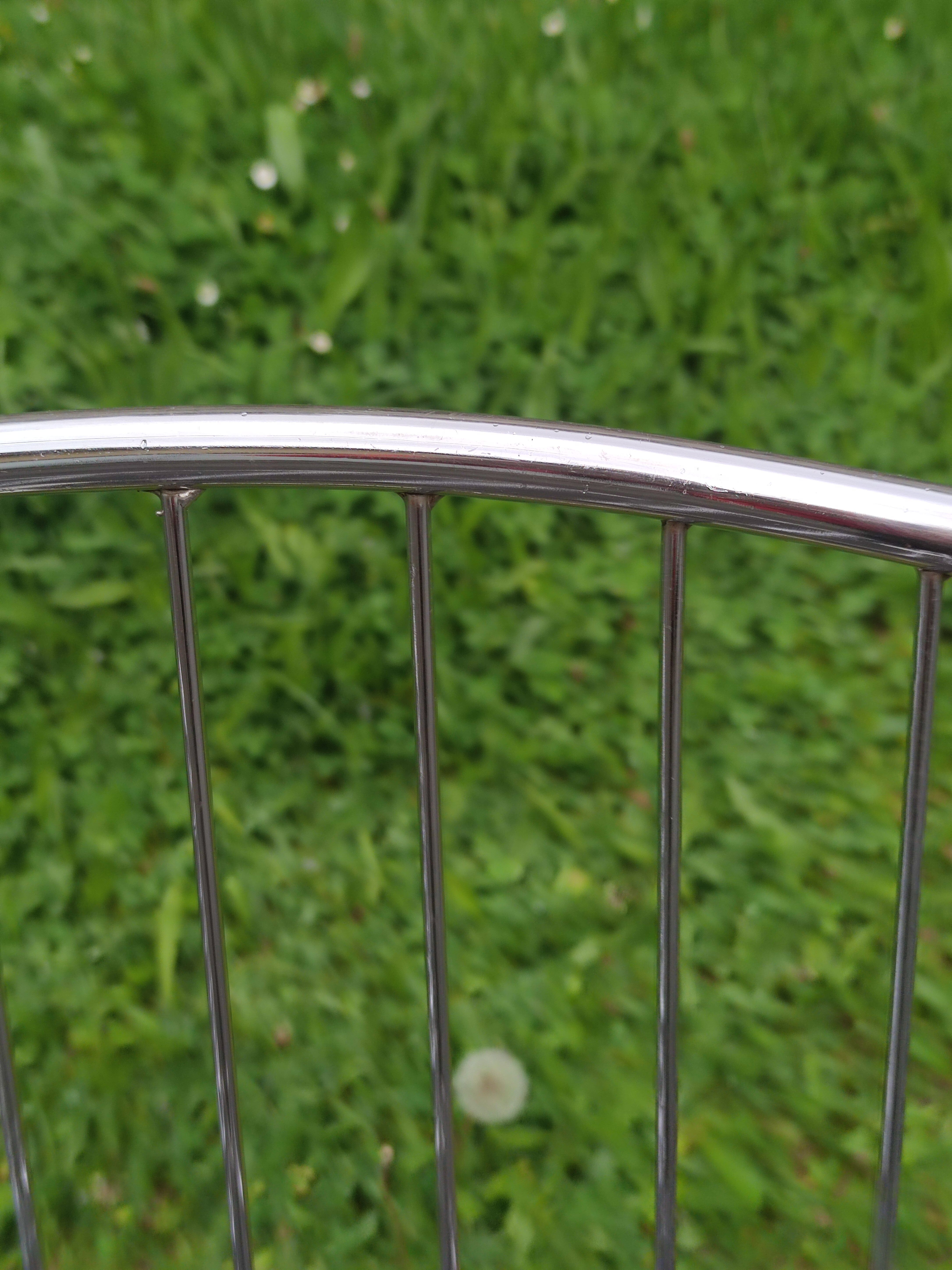 Pair of wired metal chairs 1970