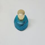 Franck Ma Toilet Box and Spray Bottle in Turquoise Blue Cracked Glass