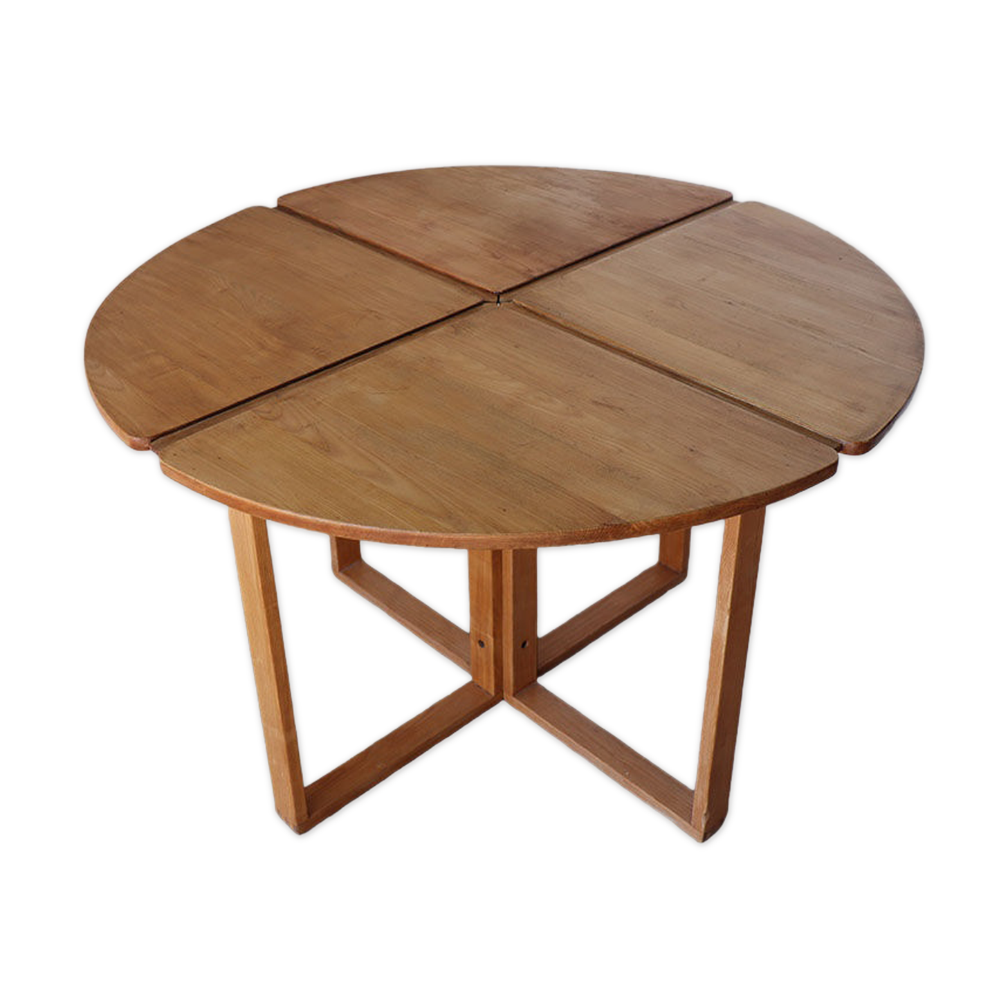 Vintage ash dining table 1980