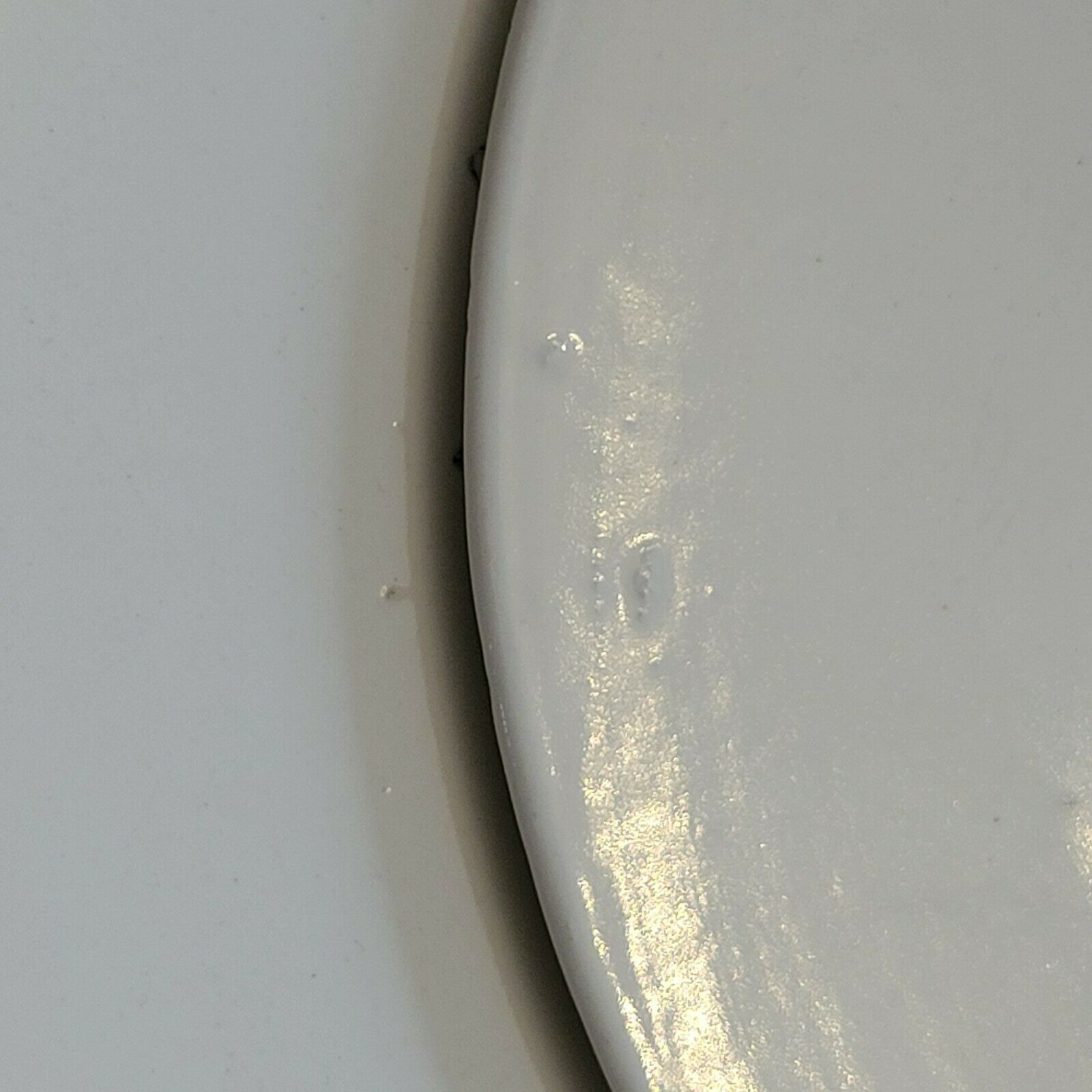 6 old fish plates in Salins earthenware France vintage oval