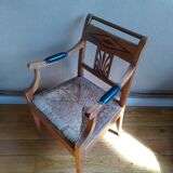 Fauteuil paillé de style directoire