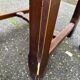 4 dining chairs, solid wood, straw, farmhouse style, dark oak, 20th century, 110cm