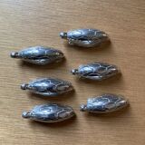 6 metal turtle knife rests, Silea