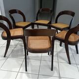 Set of 6 chairs Baumann "gondola"Vintage 1970