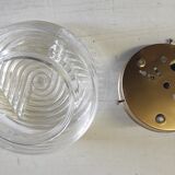 Ceiling light or wall lamp in Bauhaus style made of glass - mid 20th century.