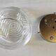 Ceiling light or wall lamp in Bauhaus style made of glass - mid 20th century.