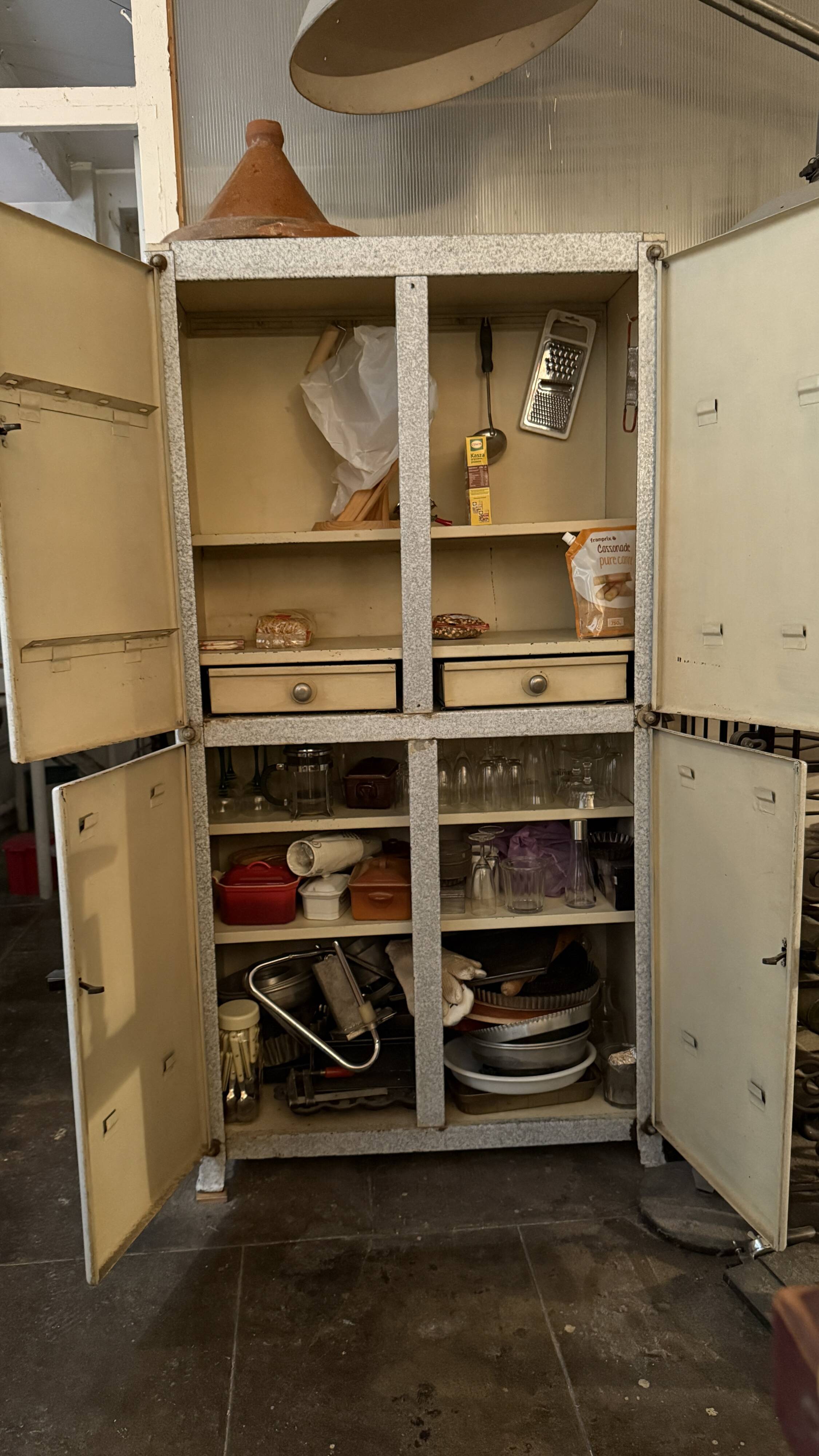 Vintage metal wardrobe