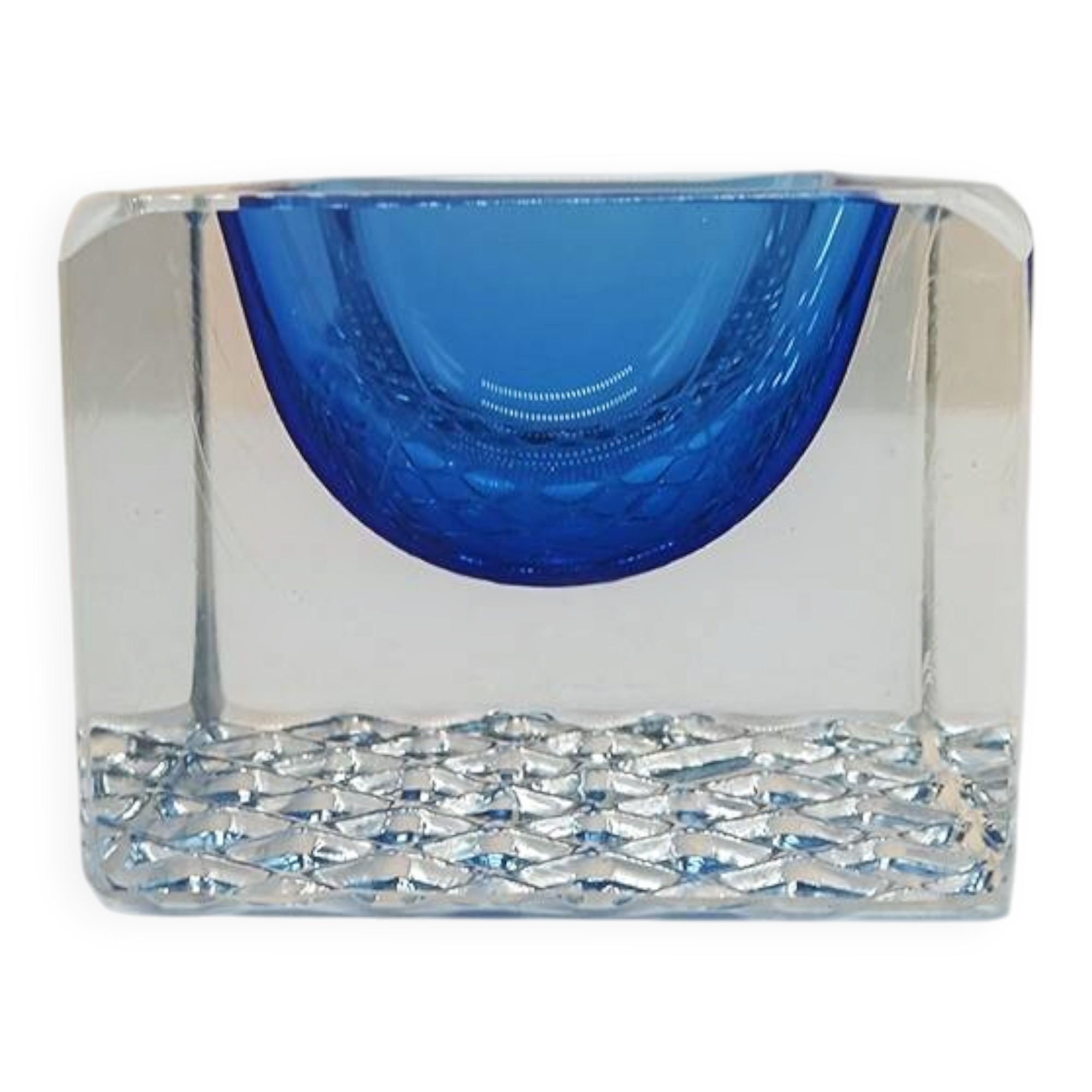 1960s Square Ashtray or Catch-all in Murano Glass by Mandruzzato.