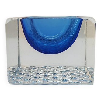 1960s Square Ashtray or Catch-all in Murano Glass by Mandruzzato.