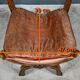 Curule Chair in Solid Walnut, Renaissance taste – Late 19th century