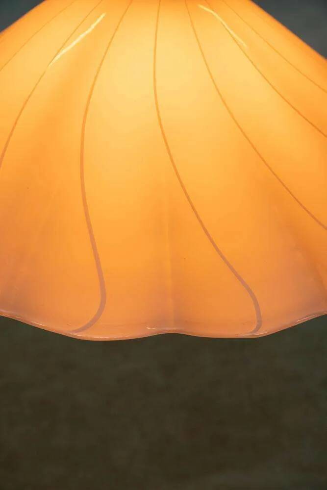 Vintage glass suspension lamp Kalmar Fazzoletto