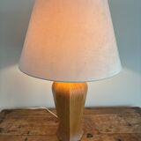 Mid Century Scandinavian pine table lamp 70's design minimalist