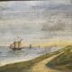 Tableau ancien marin, huile sur toile.