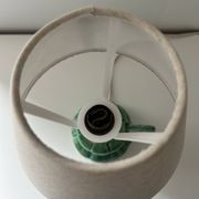 Lampe bougeoir en céramique verte 