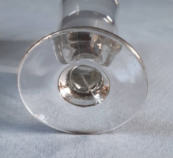 6 verres à café anciens en verre soufflé