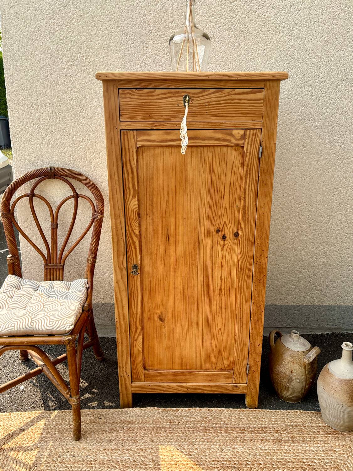 Parisian sideboard in raw wood