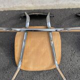 Black marbled formica chairs