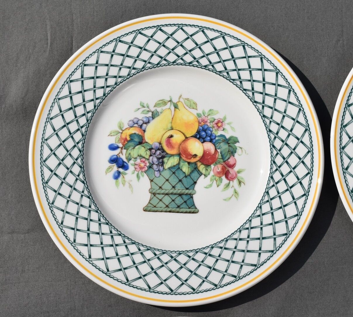 6 dessert plates Villeroy & Boch basket model
