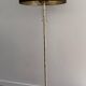 Floor lamp in faux-bamboo style, made of bronze and brass by Jacques Adnet