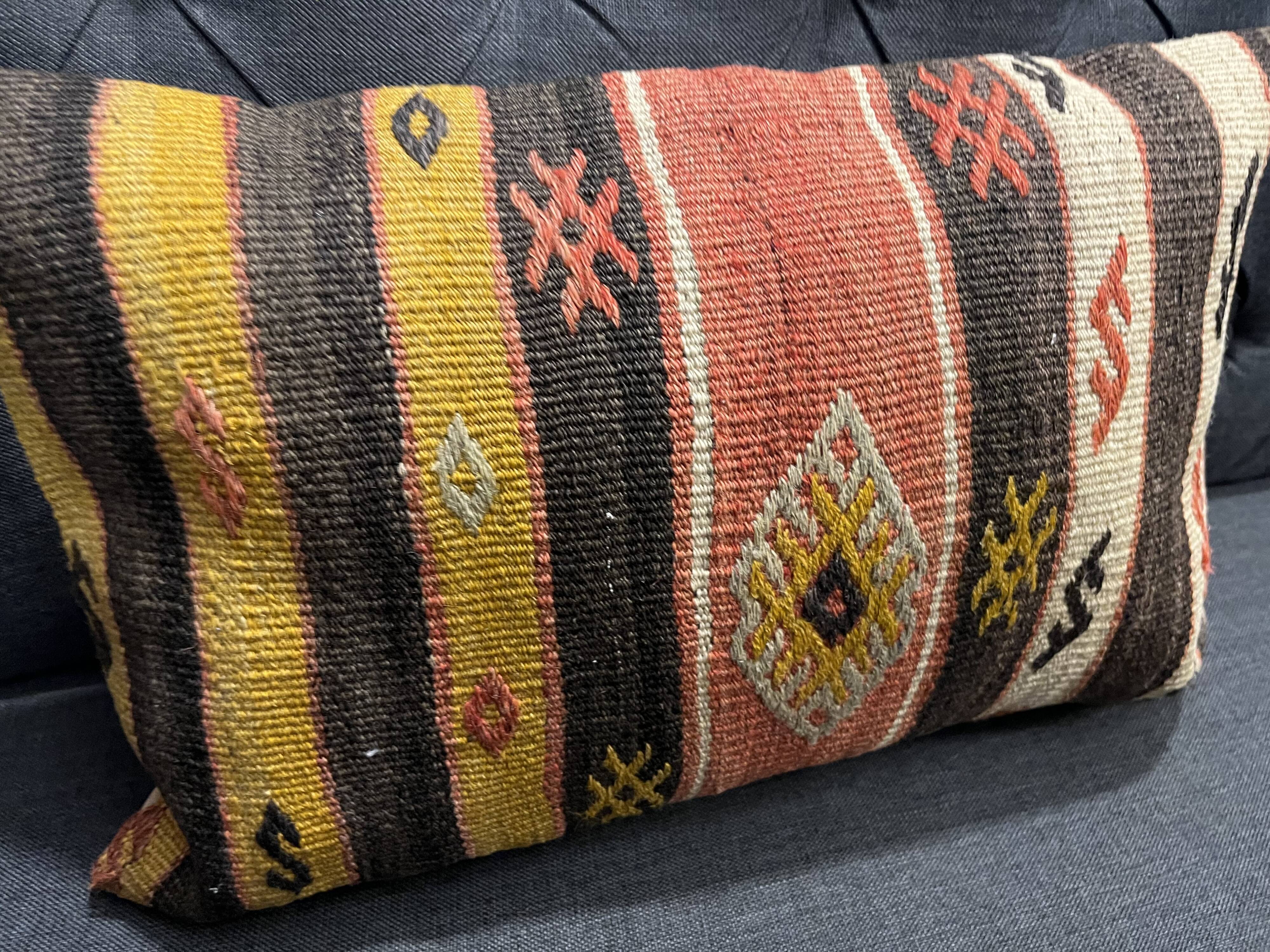 Handmade Striped Cushion