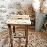 Wooden workshop stool