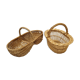 Lot of 2 old wicker baskets