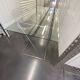 Chromed steel and glass trestle desk circa 1970
