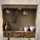 Vintage kitchen wall shelf
