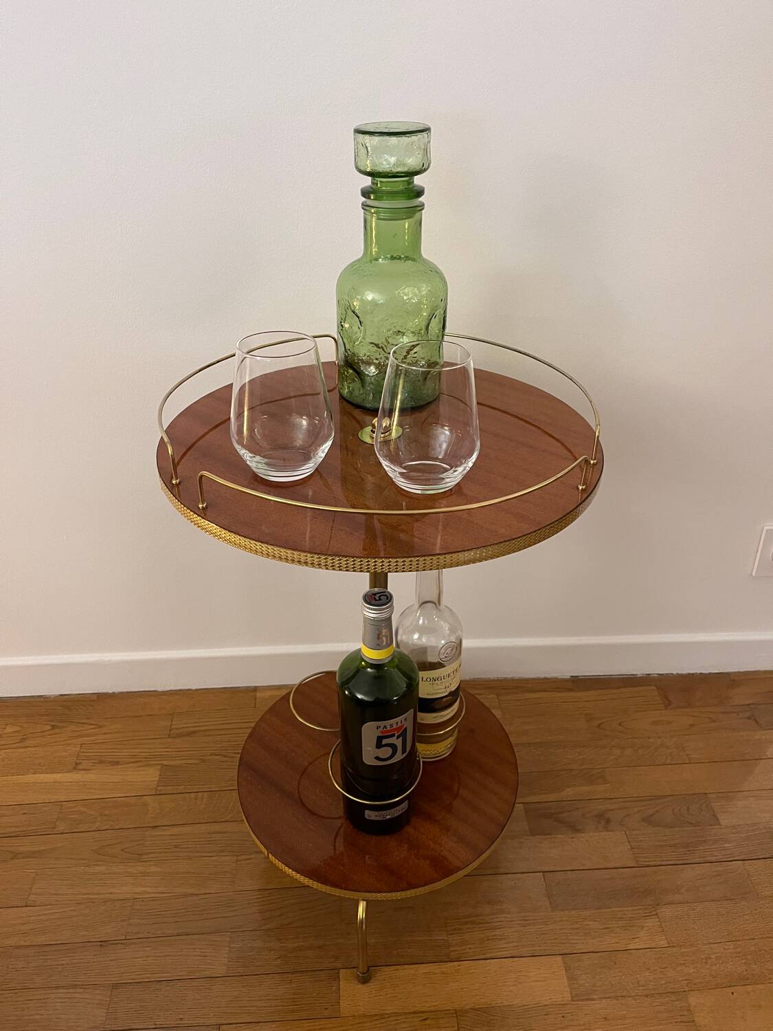 Vintage 70s Pedestal Table / Bar Furniture