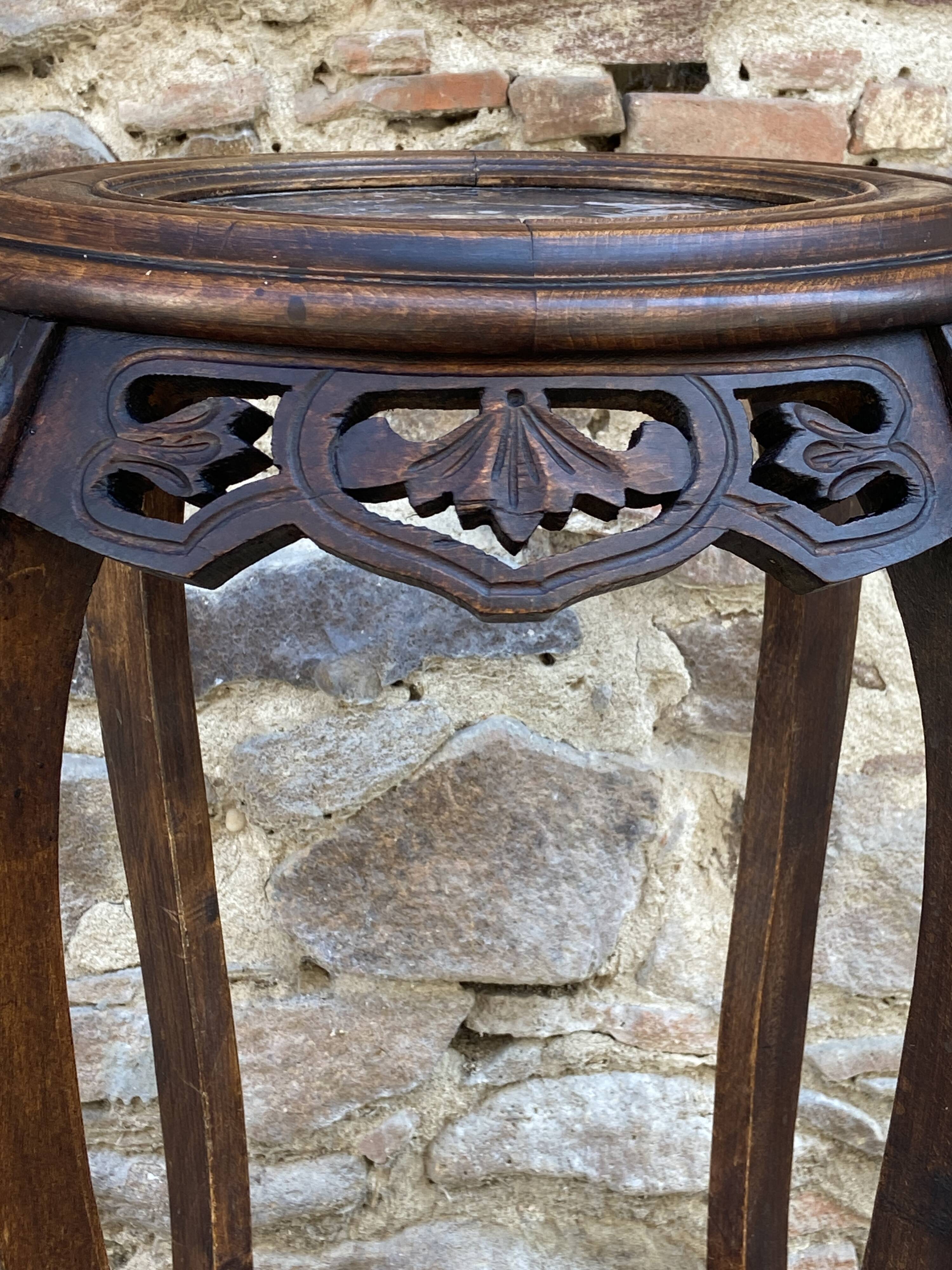 Art deco plant stand, colonial style, asian, vintage, 1930s