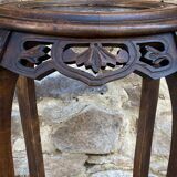 Guéridon porte plante art deco sellette style coloniale asie vintage 1930s