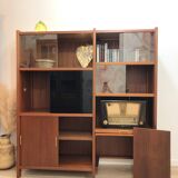 1970s teak bookcase