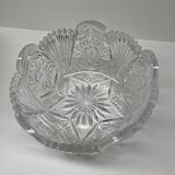 Bohemian crystal salad bowl