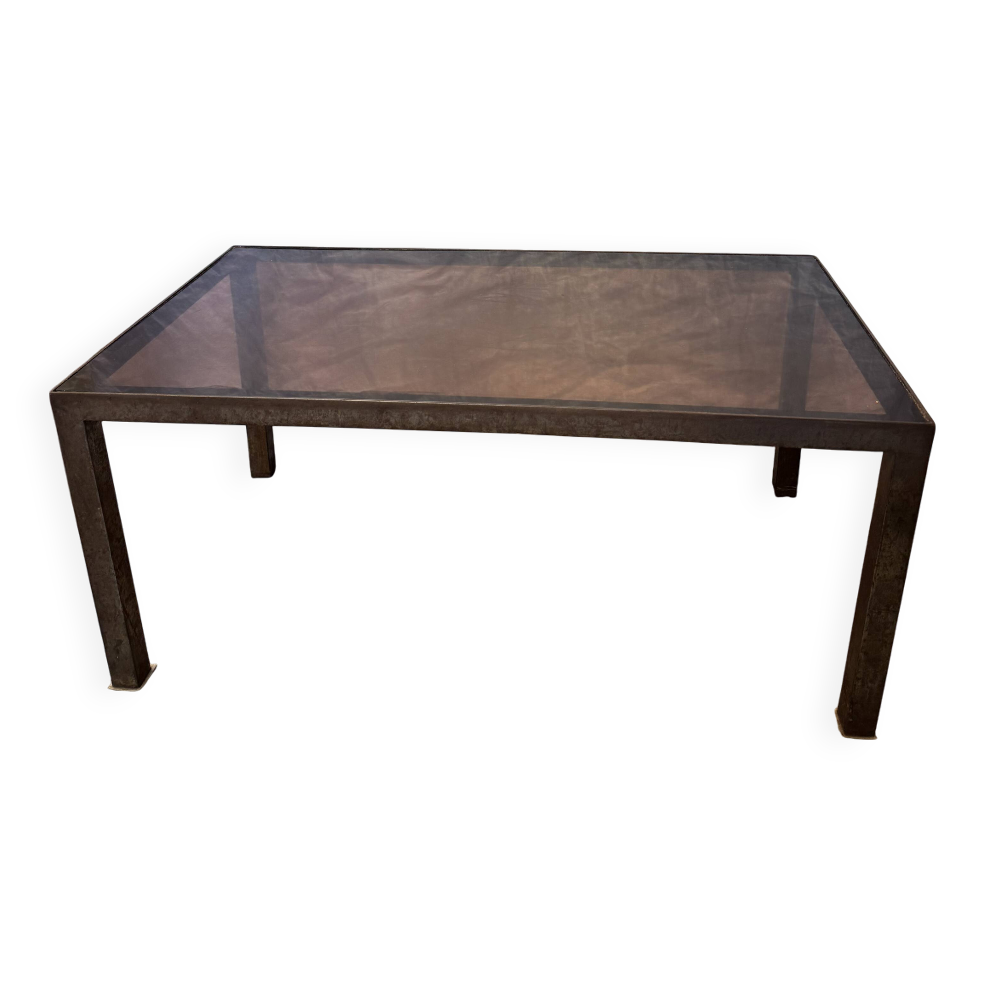 Glass coffee table