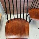 Two-tone Scandinavian chairs 50s, 60s