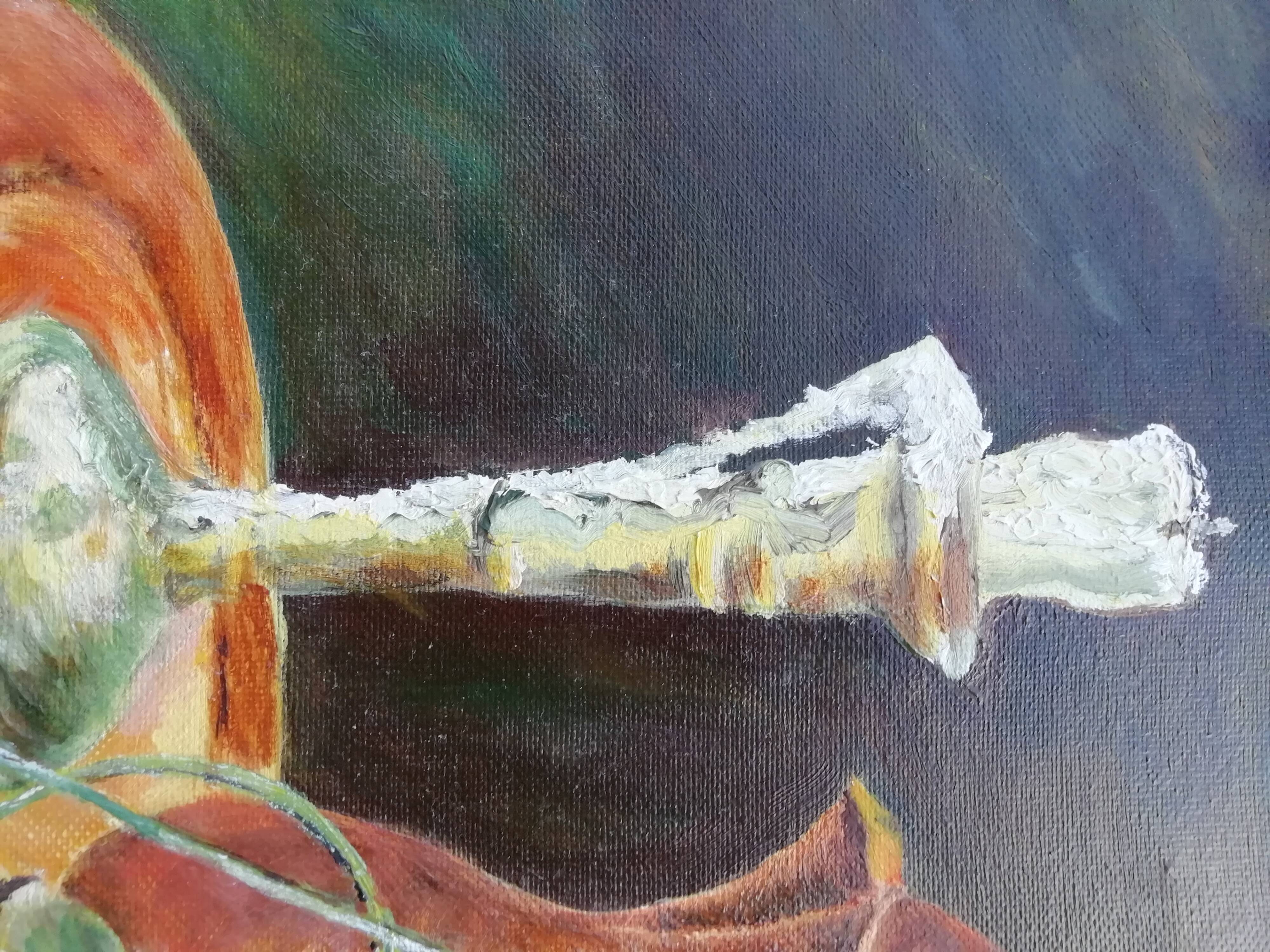 Oil on still life canvas