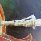Oil on still life canvas
