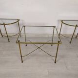 Tables basse laiton doré