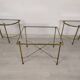 Golden brass coffee tables