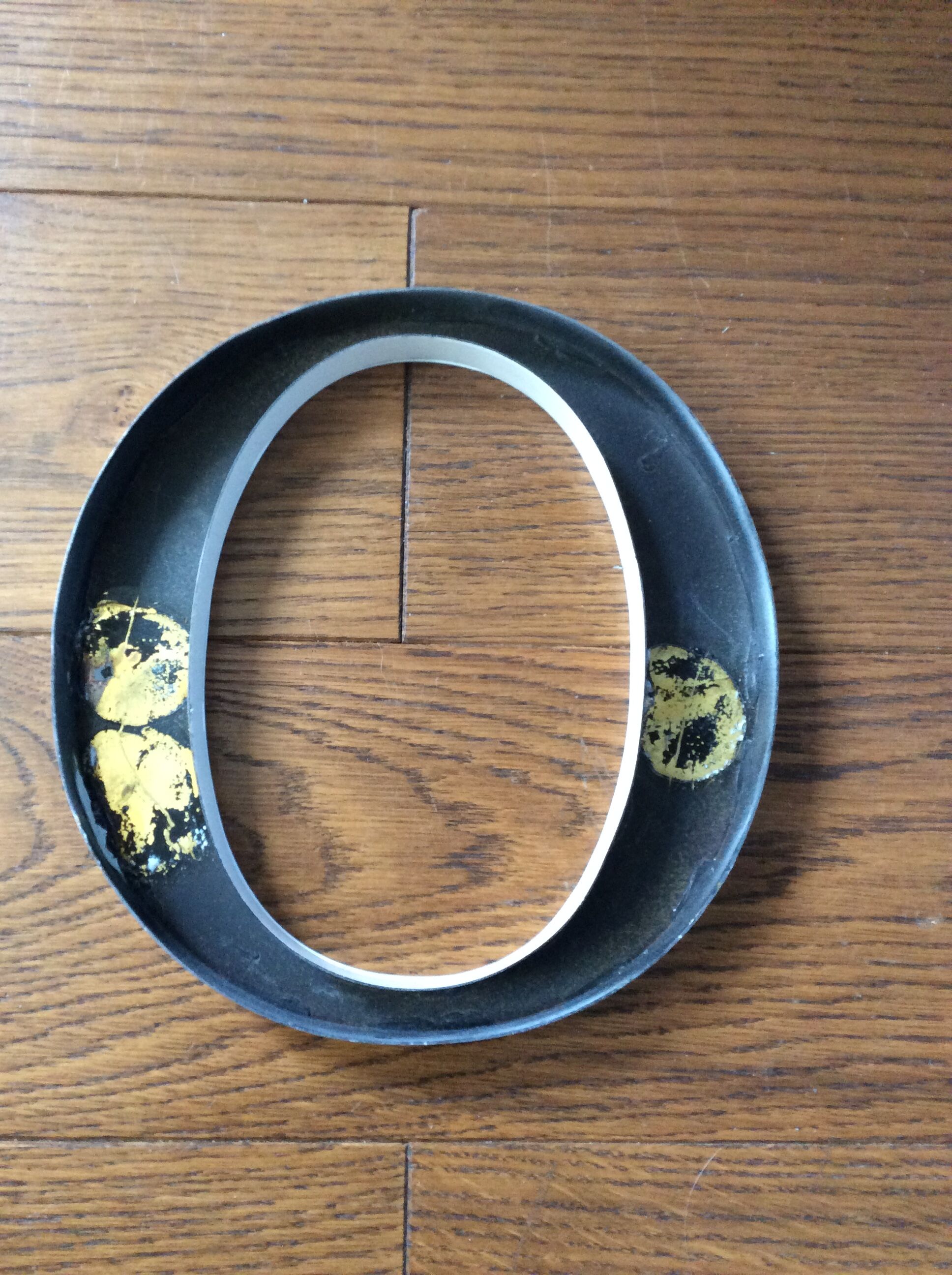 Old letter d teaches shop brass