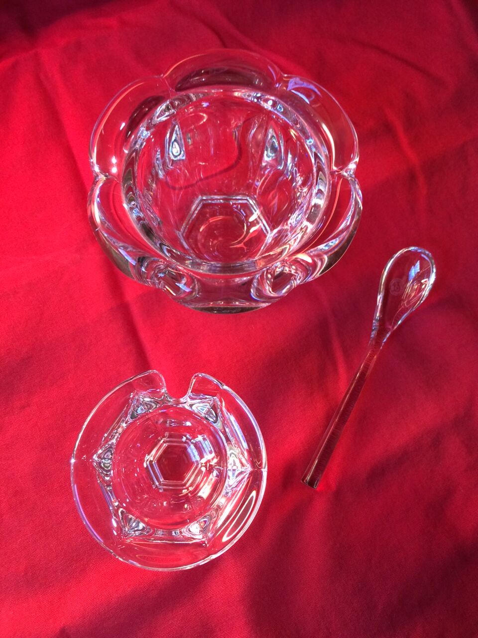 Mustard maker and his baccarat crystal spoon