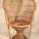 Fauteuil "Emmanuelle" en rotin pour enfant